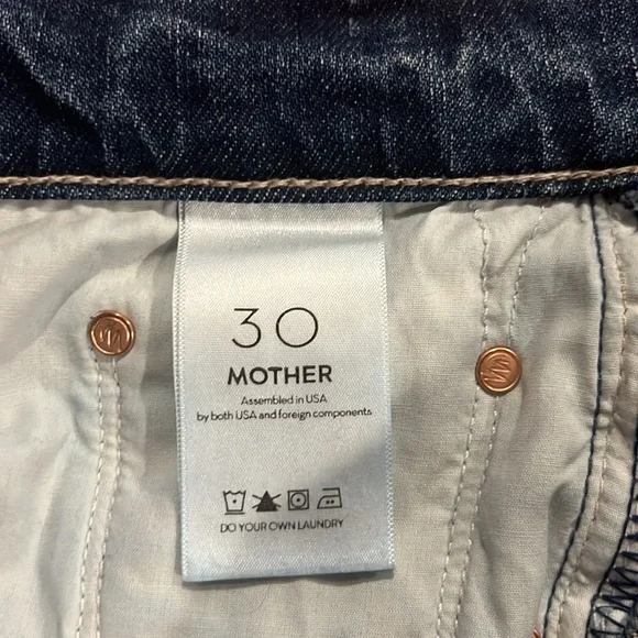 MOTHER Blue Ankle & Cropped Jeans - Picture 10 of 11